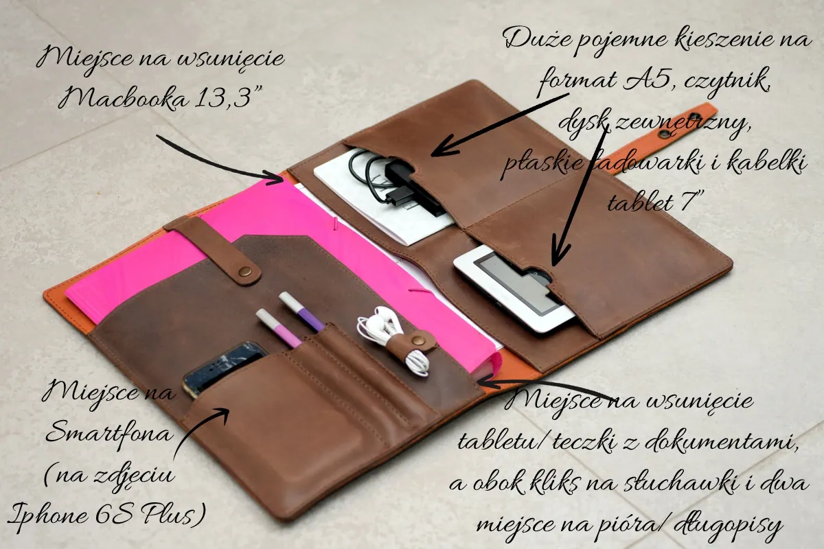 Etui na Macbooka 13,3" Skórzane — fotografia z galerii modelu