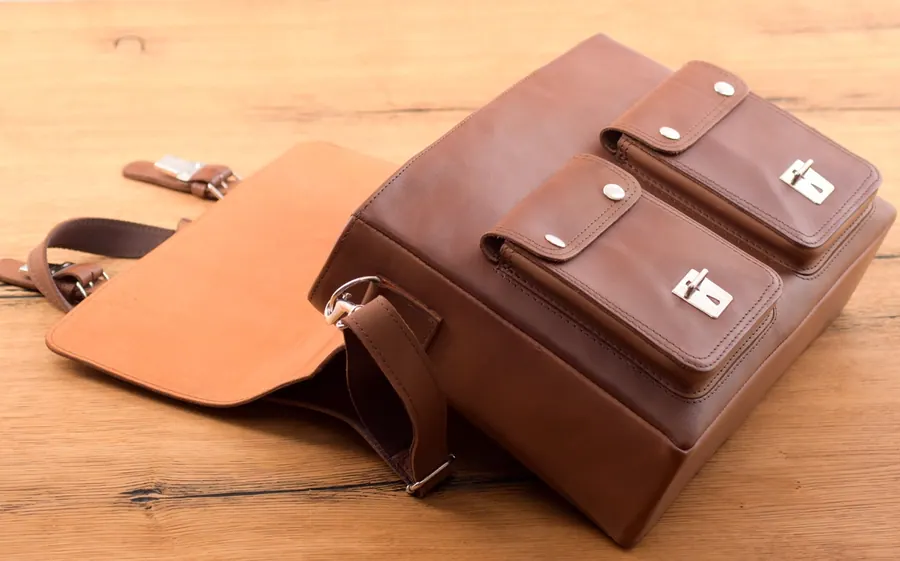 Retro brown Ciemny Camel — zdjęcie 2
